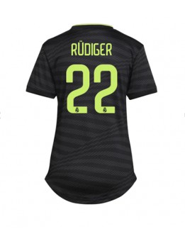 Real Madrid Antonio Rudiger #22 Ausweichtrikot für Frauen 2022-23 Kurzarm